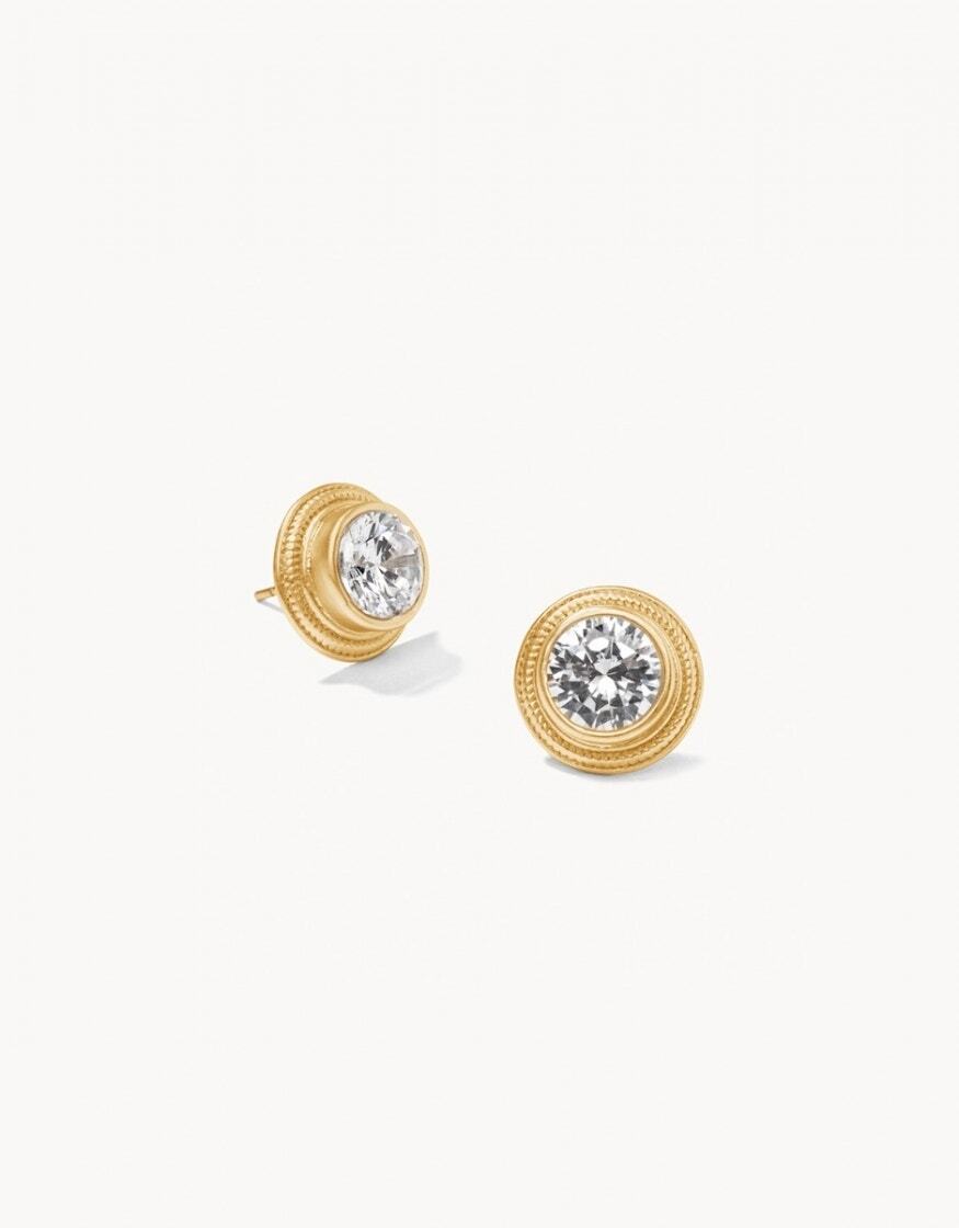 Sparkle Stud Earrings Crystal 668828