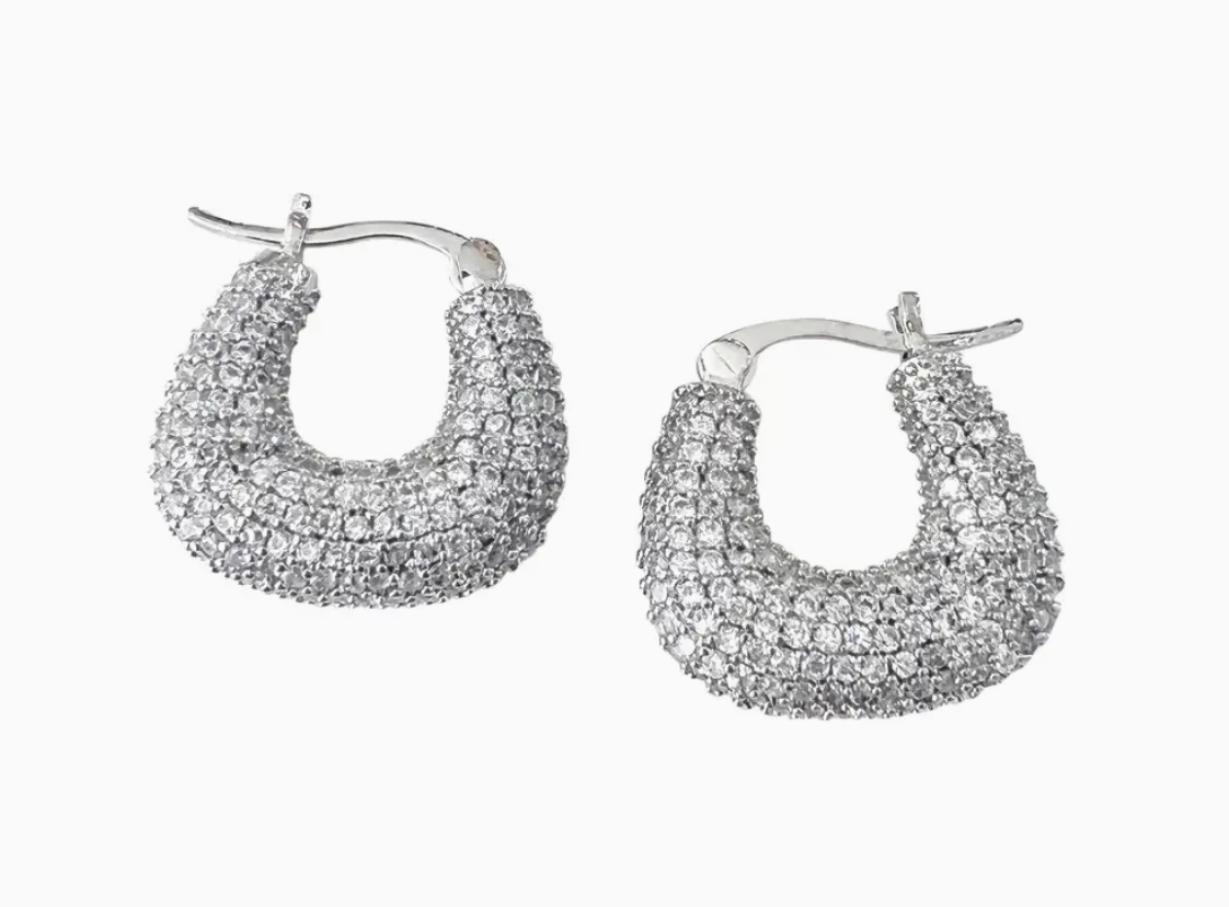Macie Silver Hoop