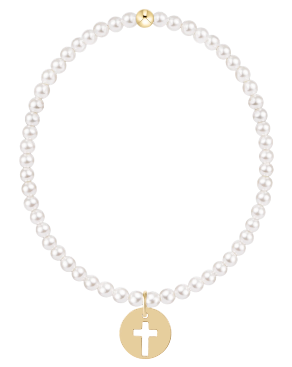 egirl Classic Pearl 3mm Blessed Gold Disc