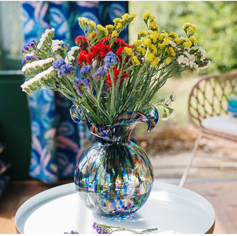 Vietri Glass Bud Vase