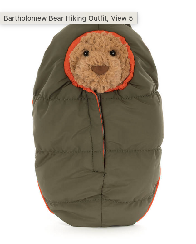 Bartholomew Bear Hiking Outfit by Jellycat