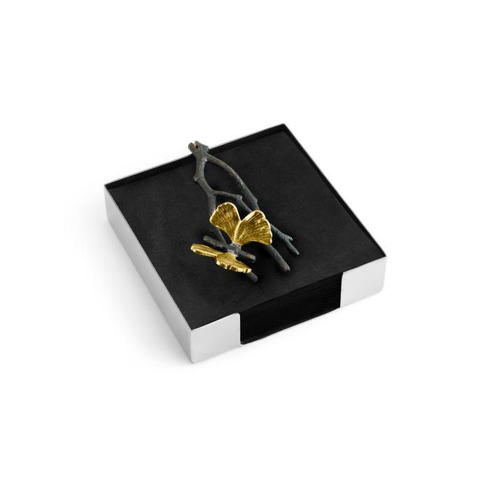 175787 Butterfly Ginkgo Cocktail Napkin Holder