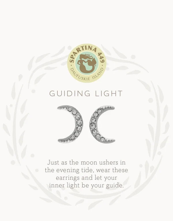 SLV Guiding Light Crescent Earring SIL