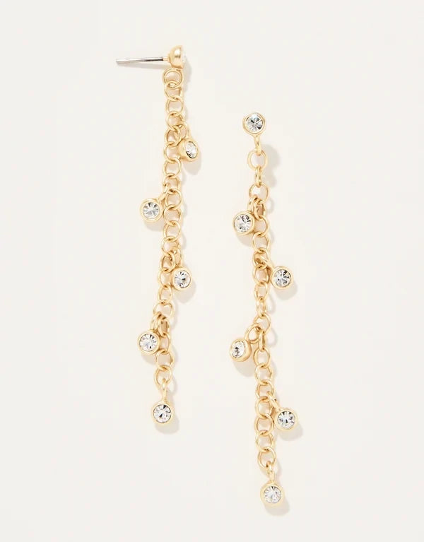 Swinging Chain Earrings Crystal 370439