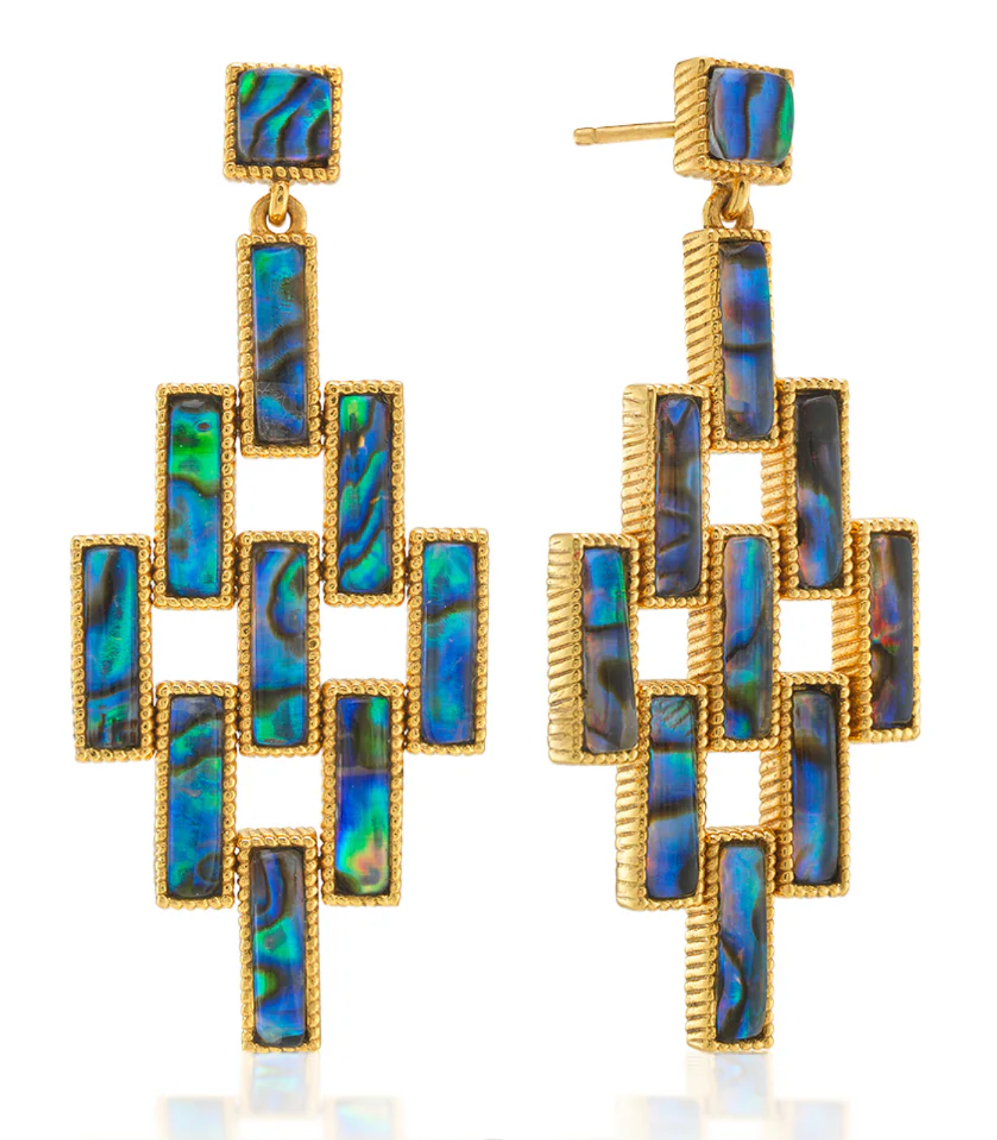 Pathway Post Drop Earrings Abalone ZPWE01/310