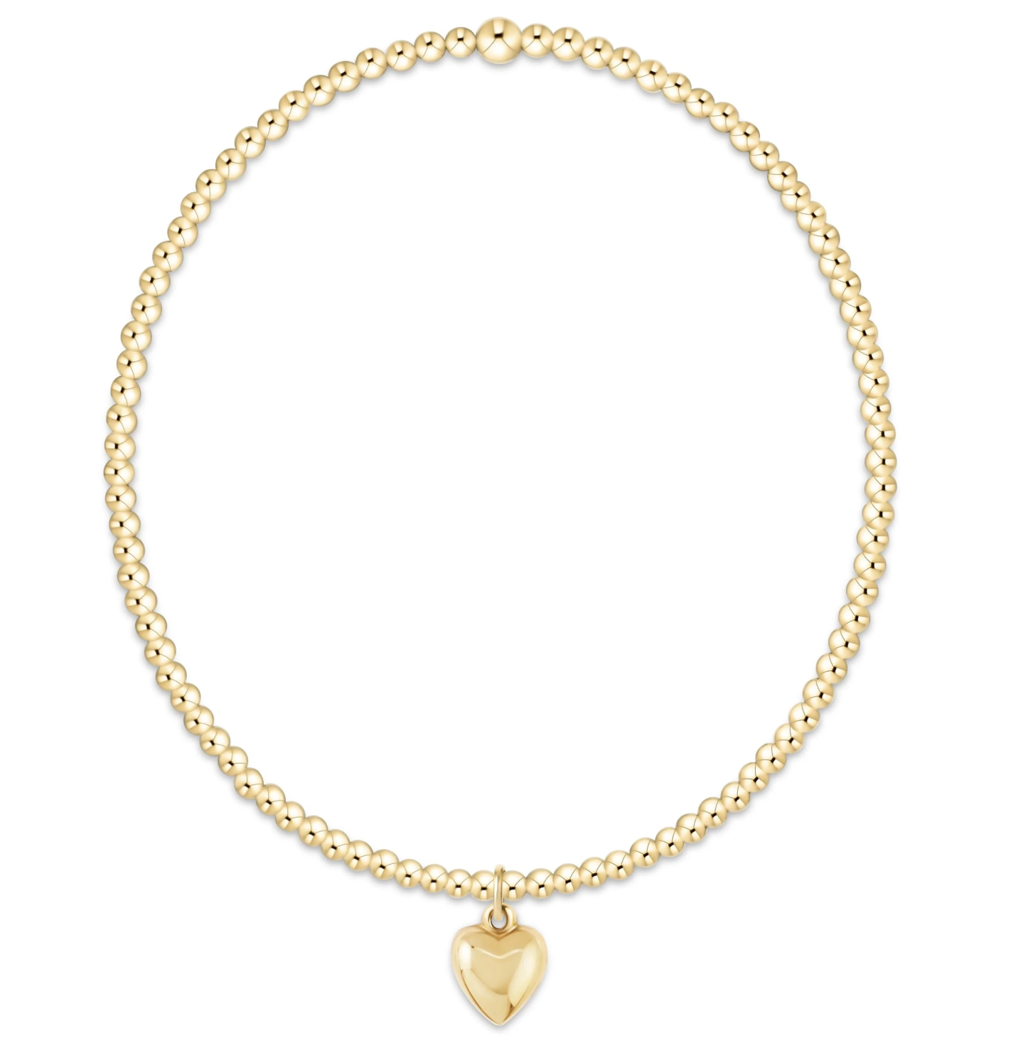 Classic Gold 2mm Love Plush Sm Bracelet